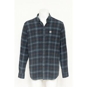 Carhartt Mens‎ Shirt XL Plaid Flannel Button Down Work Utility Outdoor Gorpcore
